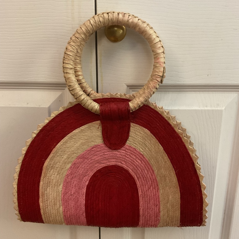 Handcrafted Multicolor Straw Bag